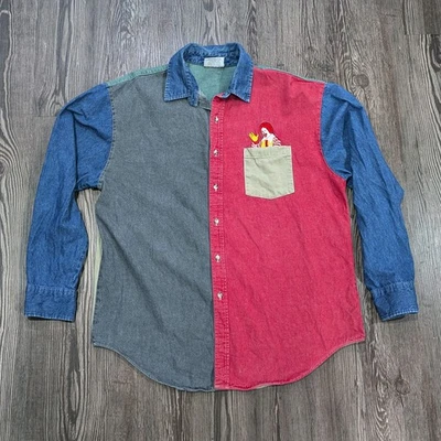 Camisa vintage Crystal Springs Ronald McDonald (talla: grande) Foto 1 de 4