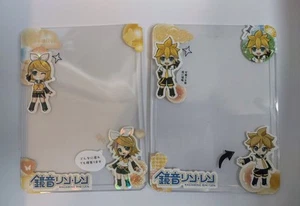 Two Piece Anime Kagamine Rin And Len K-Pop Photo Card TopLoaders - Picture 1 of 3