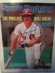 Greg Luzinski Signed Sports Illustrated Photo Philadelphia Phillies Baseball JSA - Picture 1 of 5