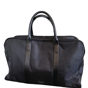 Hugo Boss Parfums Black Weekender Bag Double Handles Nylon Sz. 19.5X12 Travel - Picture 1 of 12