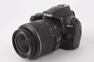 Nikon D3000 10.2MP DSLR Camera w/18-55mm Lens Shutter Count 7,000 #T-26538 - Picture 1 of 8