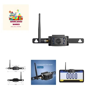 Wireless 720P High Definition License Plate Rear View Camera Hitch Camera for... - Picture 1 of 8