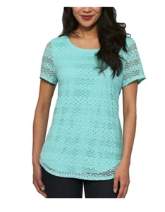 LEO und NICOLE DAMEN BLUSE MEDIUM KAKADU HÄKELSPITZE OVERLAY A60 - Bild 1 von 4