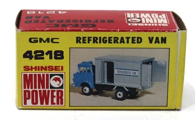 Camión frigorífico Cox Shinsei Mini Power 4218 GMC cabina inclinable 1:60 sin usar, en caja años 70 Japón Foto 1 de 4