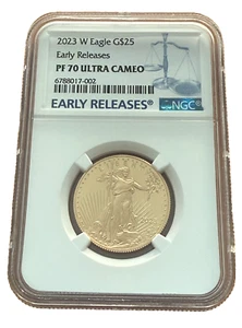 US 2023 W Gold 1/2 oz $25 NGC PF70UC Proof Gold Eagle - Picture 1 of 2