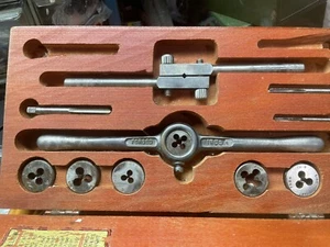 Vintage Henry Hanson Ace Tap And Die Set & Wooden Case Worcester, MA USA - Picture 1 of 5