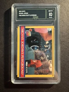 Michael Jordan 1990-91 Hoops Inside Stuff #382 GMA 10 - Picture 1 of 2