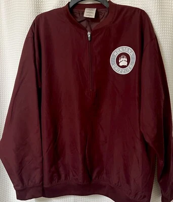 Chaqueta Montana Grizzlies Para Hombre Talla M Grizz Cuarto 1/4 Cremallera Pull Over Bordada Foto 1 de 4