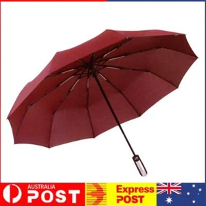 Automatic Open & Close Travel Umbrella Stormproof for Men & Women (Red) - Picture 1 of 9