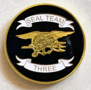 Moneda de desafío del equipo de tres sellos de la marina de EE. UU. - Imagen 1 de 4