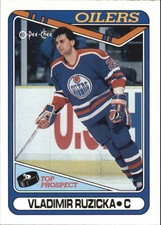1990-91 O-Pee-Chee #393 Vladimir Ruzicka RC