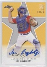 2020 Leaf Perfect Game National Showcase Yellow /25 Ian Daugherty #BA-ID1 Auto