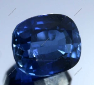 ZERTIFIZIERTER 10,70 ct natürlicher Kaschmir blauer Saphir Kissenschliff unbehandelter Edelstein - Bild 1 von 5