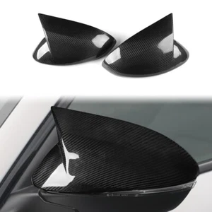 Real Carbon Fiber Side Horn Style Mirror ADD-ON For Alfa Romeo Stelvio 2017-2023 - Picture 1 of 11