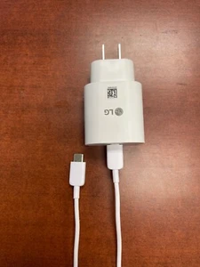 Original LG SUPER FAST 25W ADAPTER + LG USB-C to C for LG Devices MCS-P02WA - Picture 1 of 6