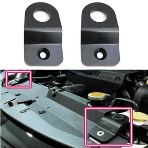 Soporte de montaje de radiador de aluminio negro para Subaru WRX STI 2008-2021 - Imagen 1 de 4