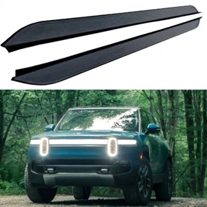 2 PIEZAS Se adapta a Rivian R1S 2022-2024 Tabla de correr fija Barra Nerf Pedales de escalón lateral - Imagen 1 de 9
