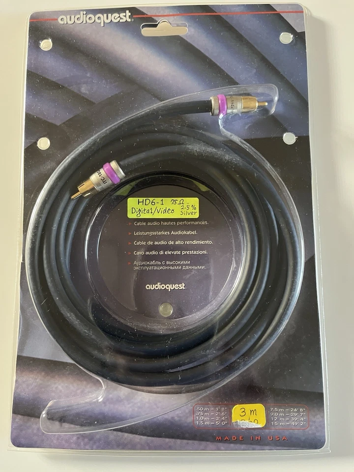 AudioQuest HD6-1 | 75ohm Digital  3 m - Image 1 of 1
