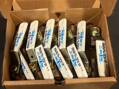 (Box 10) 3/8” FNPT Full-Port Lead Free Ball Valve, 600 WOG, 150 WSP, MADE IN USA - Image 1 of 4