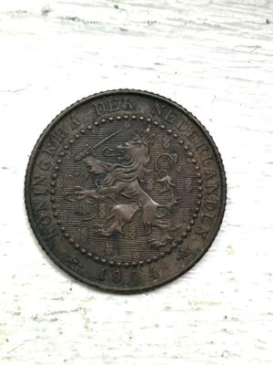 Netherlands, 1 Cent, 1904 High Grade - Image 1 of 2