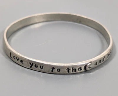 Pulseira de estanho Basic Spirit Canada Love you Moon And Back 8 polegadas - Imagem 1 de 4