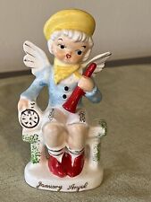 New ListingRare Vintage Artmark Birthday Angel Figurine January Boy New Year