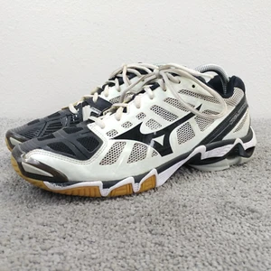 Mizuno Wave Lightning RX2 Womens Size 10 Volleyball Shoes White Black Low Top - Picture 1 of 11