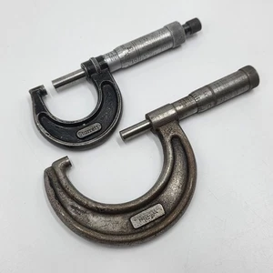 Micrometer Lot Starrett No. 436-1 In. and JT Slocomb Co 1" - 2" Machinist Tools - Picture 1 of 10