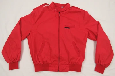 Vintage Members Only Europe Craft Cafe Racer Red Full Zip Bomber Jacket 40 - Image 1 of 4