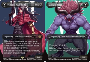 MTG Vincent Valentine // Galian Beast - Surge Foil - Borderless, NM-Mint, Englis - Picture 1 of 1