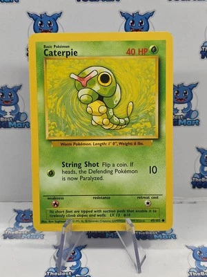 Caterpie 45/102 Base Set Pokemon - LP - Image 1 of 2