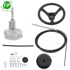 SS13217 Boat Rotary Steering System Outboard Kit 17 Feet 17Ft Marine Cable - Bild 1 von 11