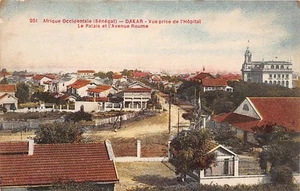 Senegal - DAKAR - Vista desde el hospital - El palacio y la avenida Roume - Publ. G - Imagen 1 de 2