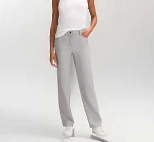 Lululemon City Sleek 5 Pocket High Rise Wide Leg Pant Full Length Gr. 26 grau - Bild 1 von 9
