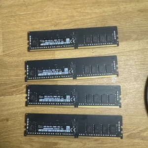 SK Hynix 64GB 4x16GB RAM Memory Kit ECC DDR4 2666MHz PC4-21300 PC4-2666V joblot - Picture 1 of 2