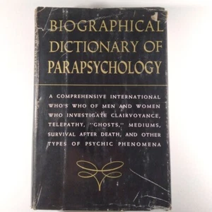 Biographical Dictionary Of Parapsychology VINTAGE H/C Clairvoyance Psychic Death - Picture 1 of 17