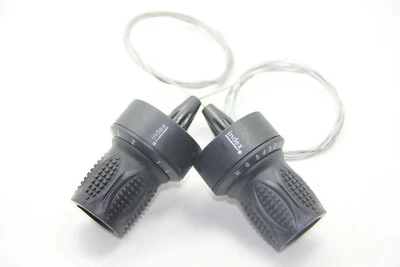 Bicicleta Bicicleta 3 X 6 18 Velocidades Cambios Agarre Giratorio Engranaje Negro  Foto 1 de 4