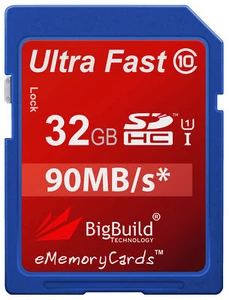 New 32GB Ultra Fast SD SDHC Class 10 Memory Card for Camera Camcorder 32GIG UK - Picture 1 of 4