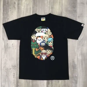 BAPE × Dragon Ball big head T-shirt milo goku Black A Bathing Ape Size M - Picture 1 of 8
