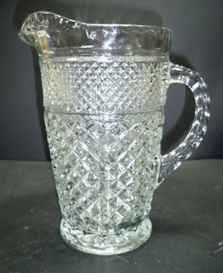 Wexford Anchor Hocking Glass Pitcher Vintage Clear Pressed Glass - Picture 1 of 6