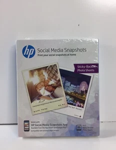 FABRYCZNIE NOWY: HP 4x5 LEPKI PAPIER FOTOGRAFICZNY DO DRUKAREK FOTOGRAFICZNYCH HP ENVY C37 - Zdjęcie 1 z 4