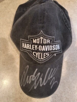 SIGNED HAT RUSTY WALLACE #2 NASCAR MILLER LITE RACING VTG SMALL-LARGE FLEX 2005 - Image 1 of 4