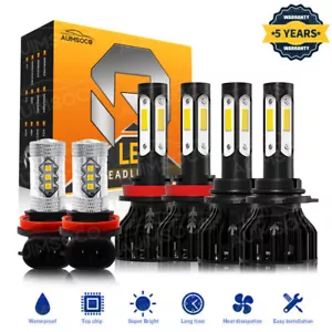 for Toyota Camry 2007-2014 Combo LED Lights LED Headlight Fog Light Bulbs Kits - Picture 1 of 24
