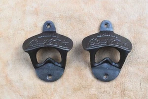 2pcs Cast Iron handmade vintage wall bottle opener kitchen house bar decor - Picture 1 of 7