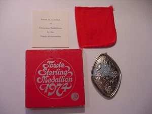 1974 Handtuch Sterling "12 Days Of Christmas" Medaillon Nr. 4 - Vier rufende Vögel" - Bild 1 von 5