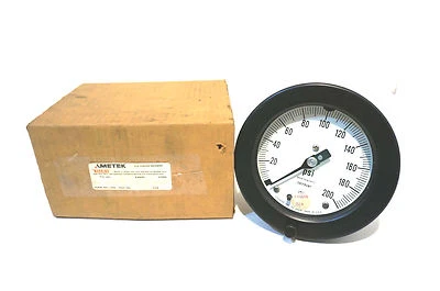 NEW AMETEK 150360 PROCESS GAUGE 1903 200PSI LBM 4 1/2" - Image 1 of 3