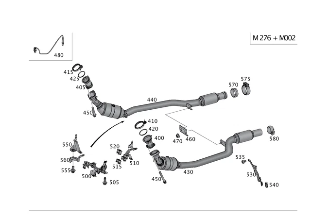Sensor lambda derecho genuino Mercedes Benz CLS 400 2015-2017 0095426118 Foto 1 de 1