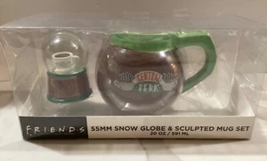 Central Perk Snow Globe & 20 oz Sculpted Mug Set from Friends TV Show NEW - Picture 1 of 6