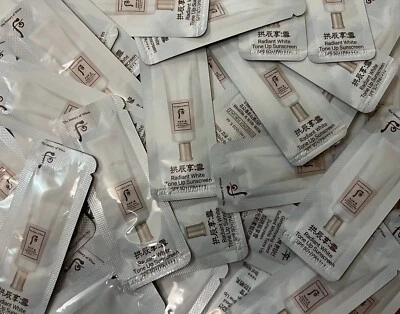 Protector solar The History WHOO Seol blanco radiante tono SPF50+/PA++++ 1 mlx100 piezas Foto 1 de 4