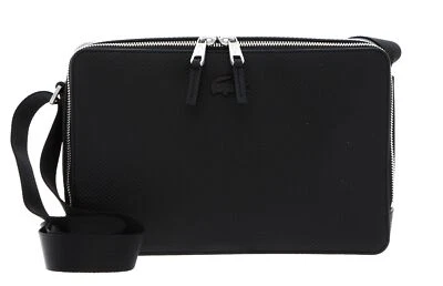 LACOSTE bolso bandolera Chantaco Reporter Bag Noir - Imagen 1 de 4